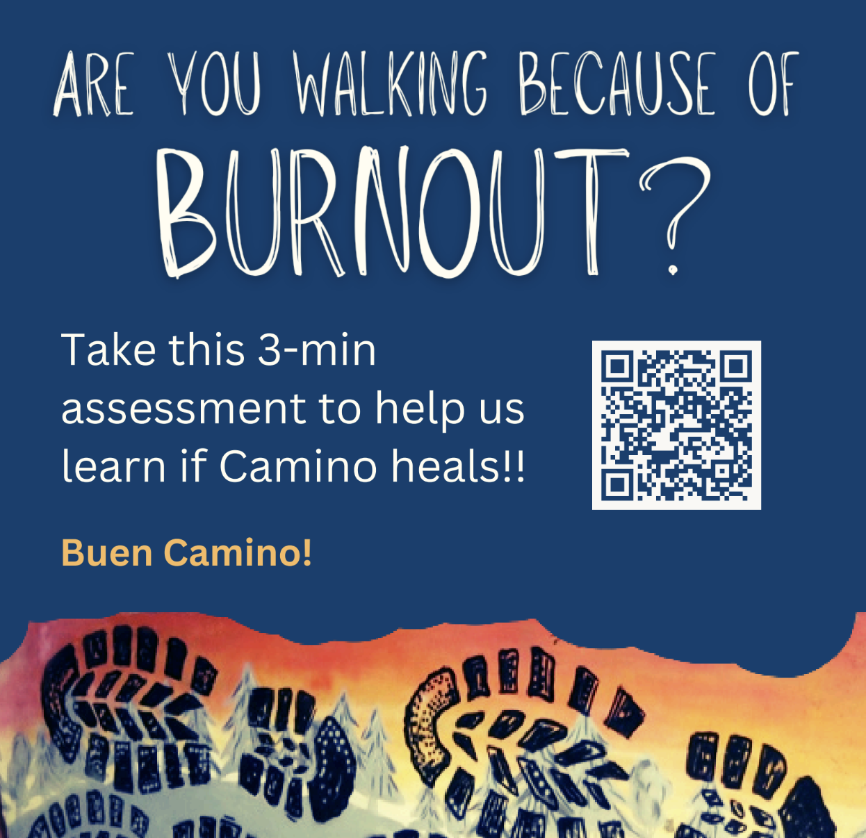 sign to invite people into resilience research